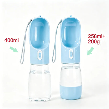 Tragbare Wasserflasche, ideal für Hunde und Katzen. Auslaufsicher.