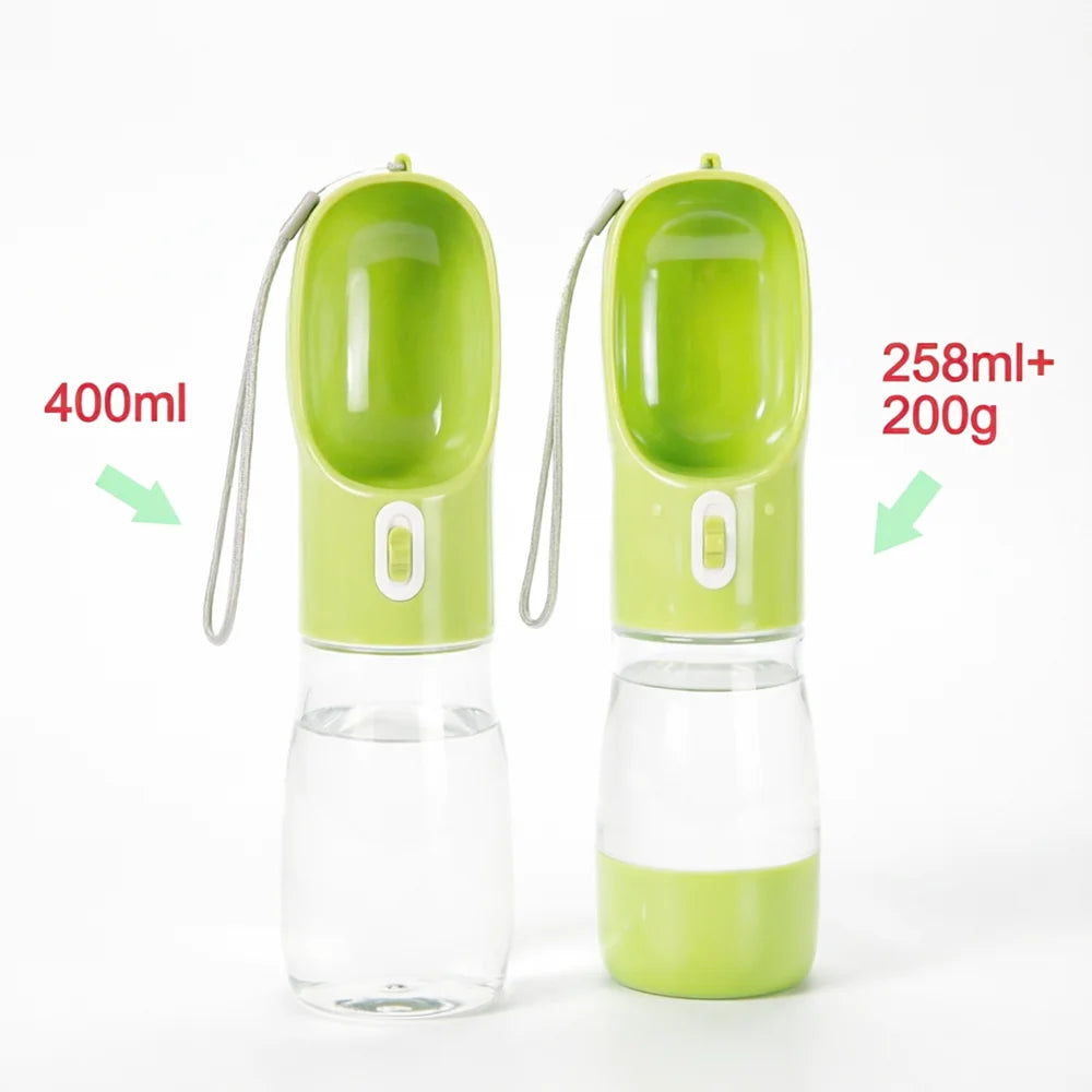 Tragbare Wasserflasche, ideal für Hunde und Katzen. Auslaufsicher.