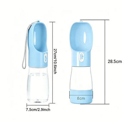 Tragbare Wasserflasche, ideal für Hunde und Katzen. Auslaufsicher.