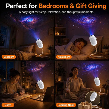 Proyector 2 en 1 de cielo estrellado y luz nocturna
