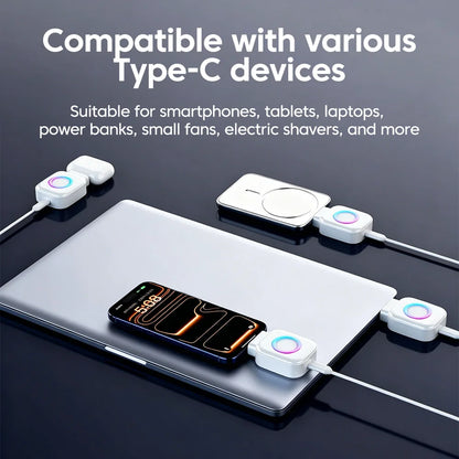 Cargador Ultra-rápido con ﻿Separador de Seguridad Tipo-C