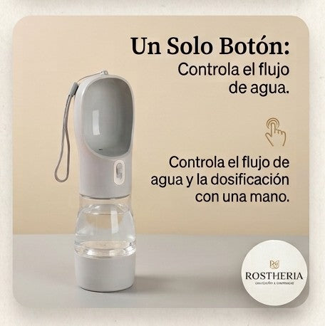 2-in-1 portable pet bottle.