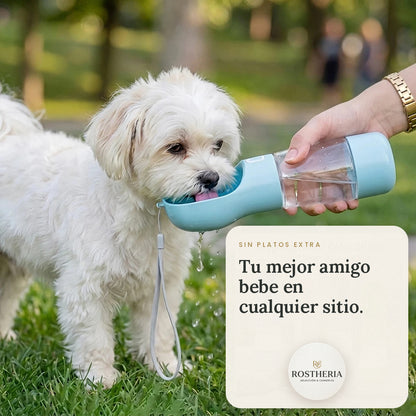 2-in-1 portable pet bottle.