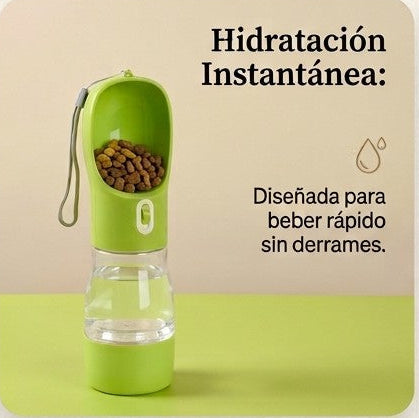 2-in-1 portable pet bottle.